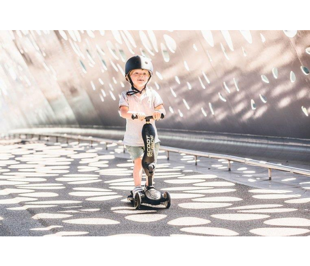 Scoot & Ride Highwaykick 1 Jeździk i hulajnoga 2w1 Black & Gold LE - 1021825 - zdjęcie 9